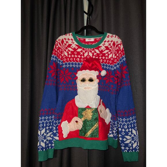 Ugly Christmas Sweater Xmas Size Large - Picture 1 of 3